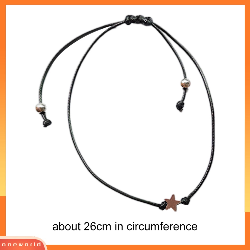 [EONE] 2pcs Gelang Charm Gelang Pasangan Bahan Alloy Anti Patah Mata Dengan Liontin Bintang Untuk Wanita