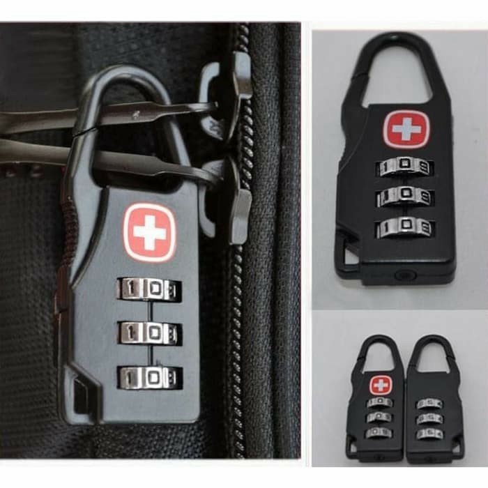 gembok koper kombinasi kode angka travel bag swiss password lock Murah d3grosir