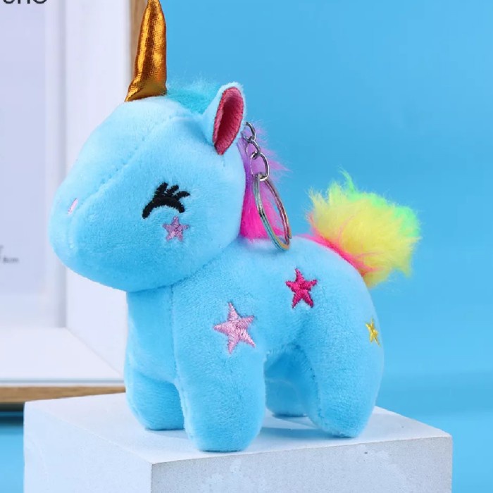 Gantungan Tas Unicorn Anak Boneka Lucu Pink Hiasan Aksesoris