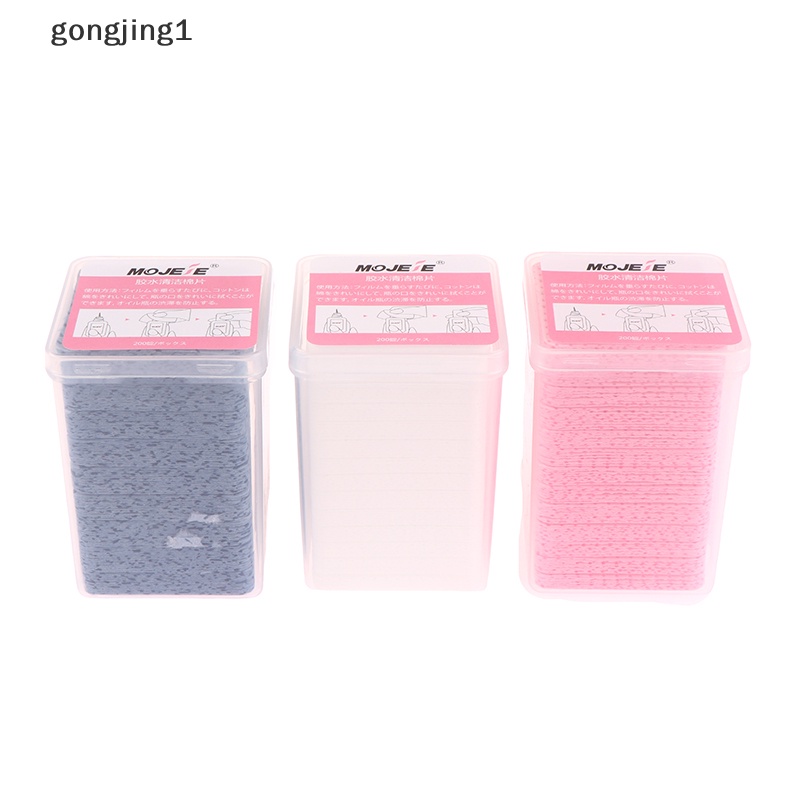 Ggg 200pcs Wipes Paper Cotton Eyelash Glue Remover Lap Mulut Lem Botol ID