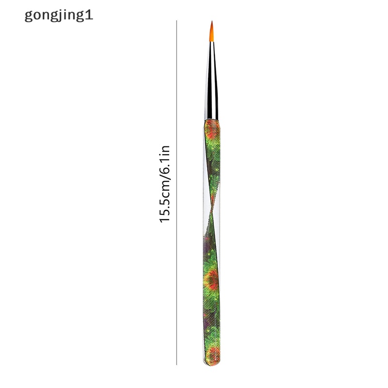 Ggg 1Pc Kuku Ukir Gambar Kuas Garis Kuku UV Gel Brush Pen DIY Art Tool ID