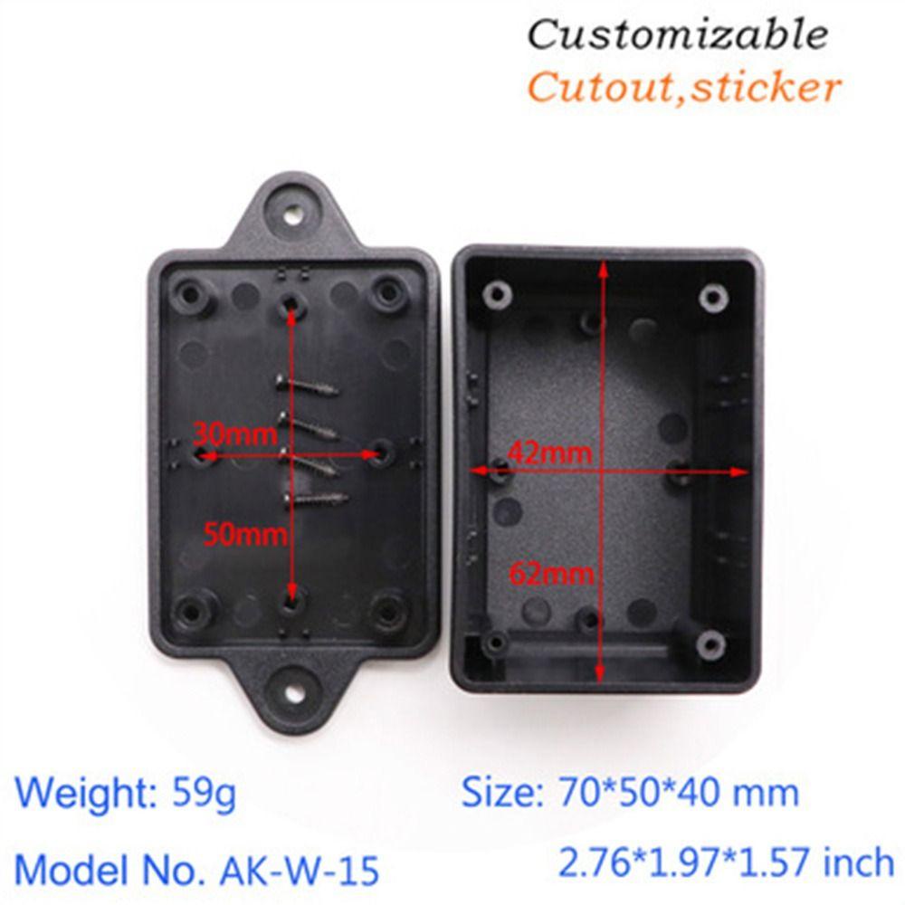 TOP Kotak Proyek Elektronik Hitam/ Putih DIY Kualitas Tinggi Instrumen Case