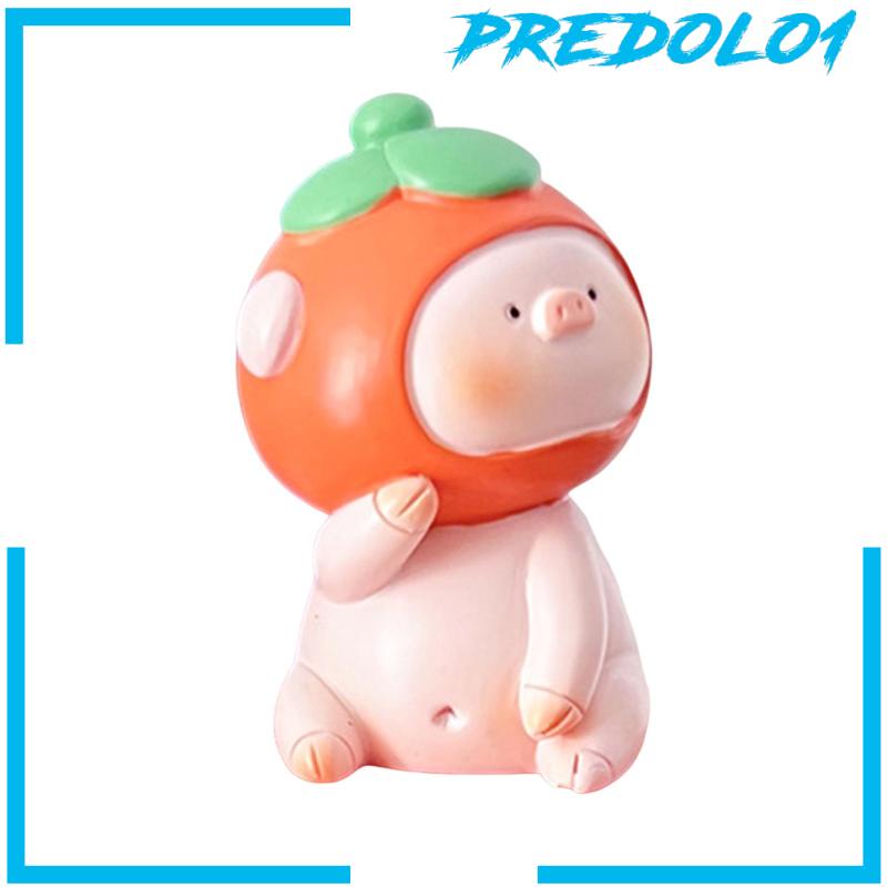 [Predolo1] Figurine Patung Babi Lucu Meja Teahouse Tearoom Pig Resin Statue