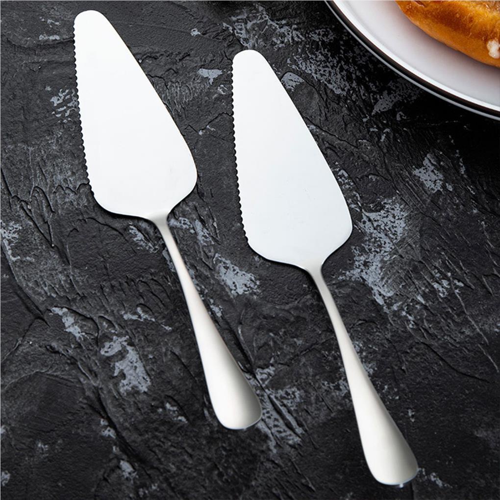 10pcs Tempat Kue Pie Server Profesional Stainless Steel Cake Servers Segitiga