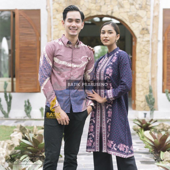 Batik Prabuseno Couple Sarimbit Seragam Katun Furing Gandari Rosela - Tunik Rosela, S