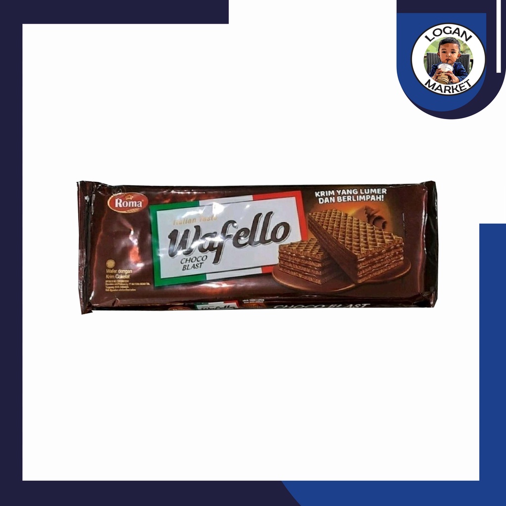 Wafello Coklat Chocolate Wafer 114gram 114 gram