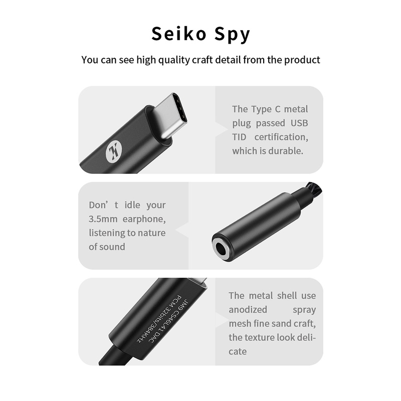 Jcally JM9 Type-C Ke 3.5mm Kabel Adaptor DAC Chip CS46L41 Untuk Android Hi-res Earphone Adapter Support PCM 384KHz/32bit Dan Telpon