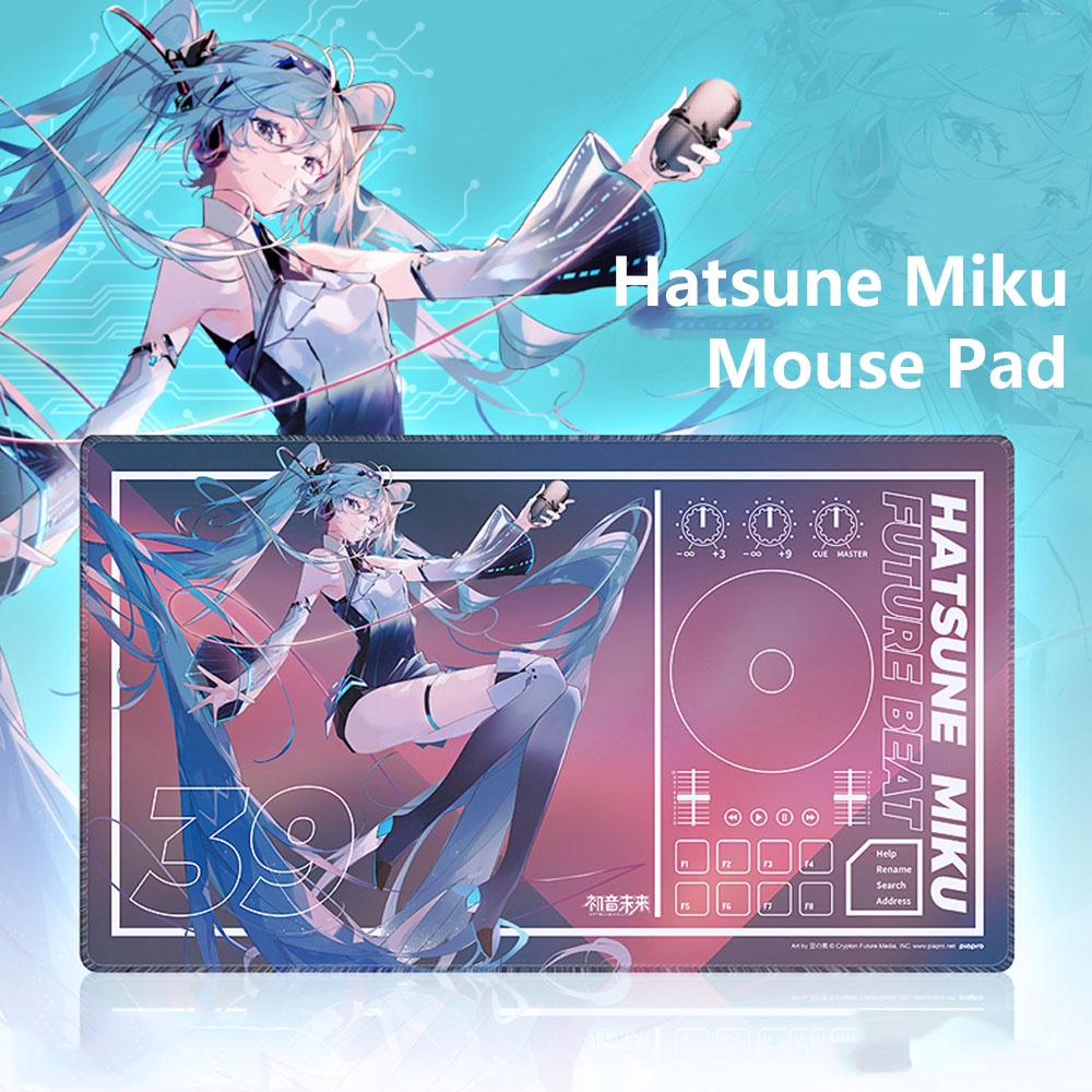 Hatsune Miku Mouse Pad Waterproof Meja Komputer Keyboard Mousepad Desktop Table Mat Alas Meja Kantor Gaming Pad