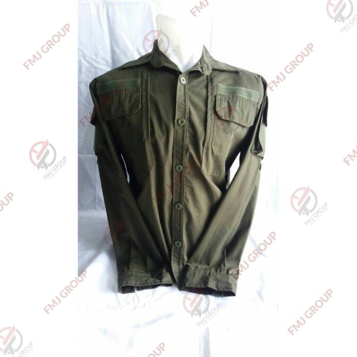 Kemeja Tactical / Kemeja Outdoor Hijau Army