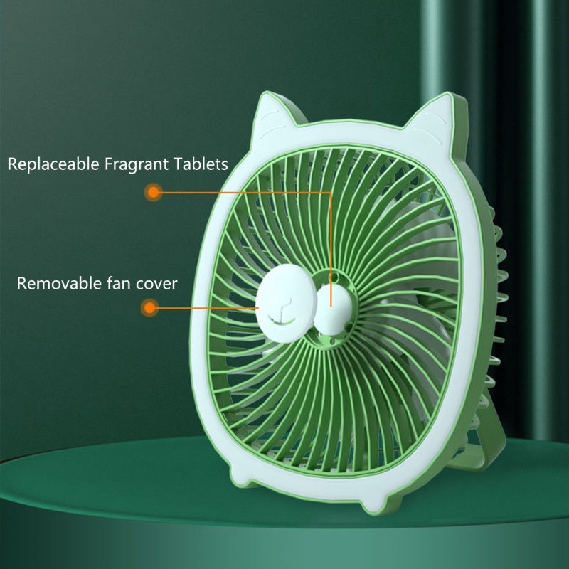 Vivi Kipas Angin USB Portabel Lampu Malam 3Speeds Desktop Gantung Ceiling Cooling Fan