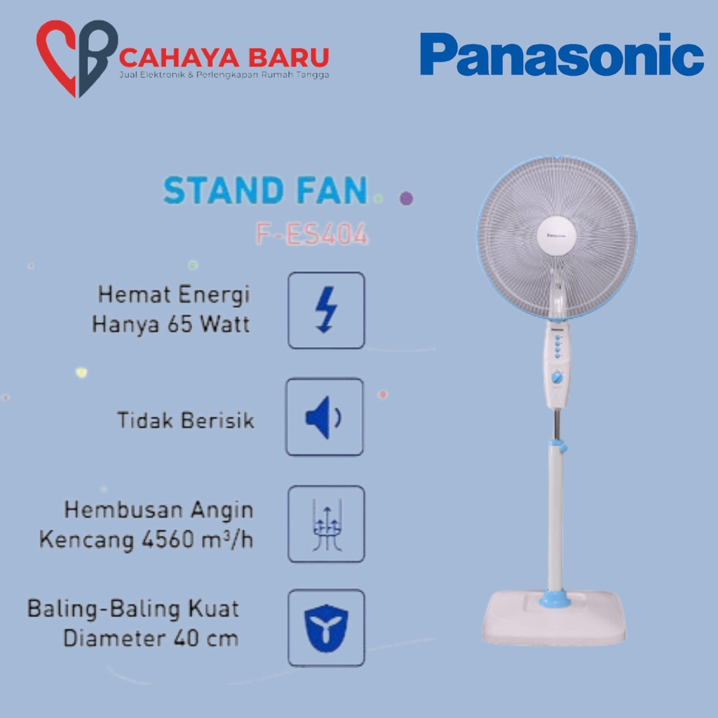 PANASONIC Kipas Angin Berdiri Stand Fan/PNSC F ES 404 STAND FAN TMR