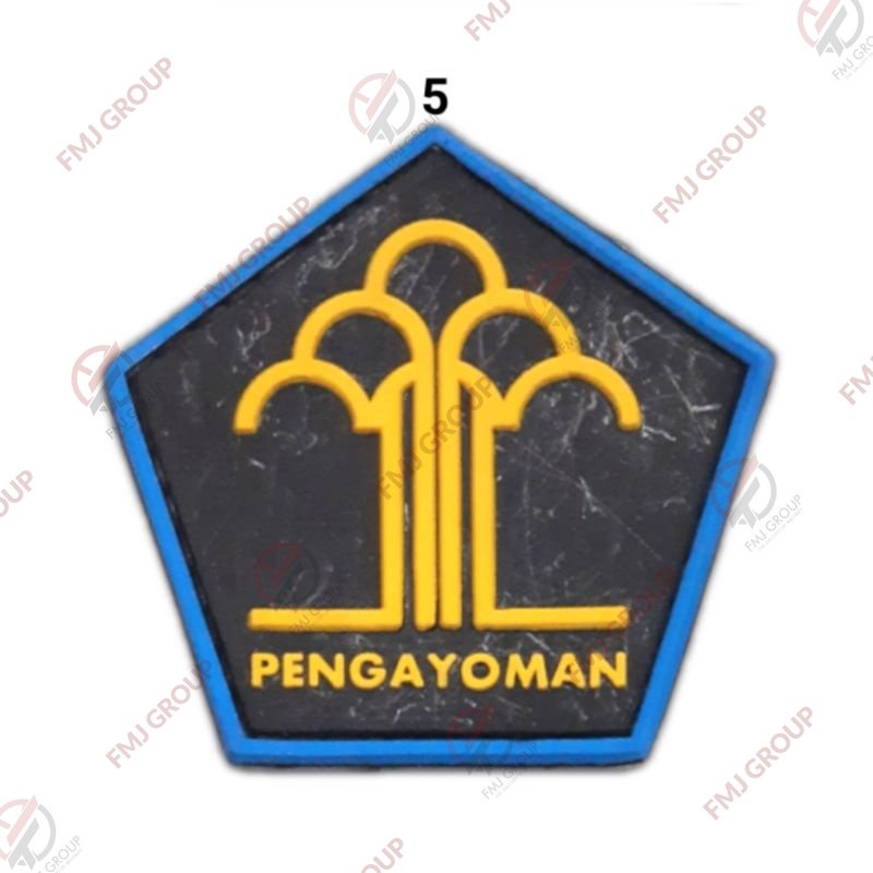 Patch Rubber POLSUSPAS Velcro Emblem Logo Polsuspas Pengayoman