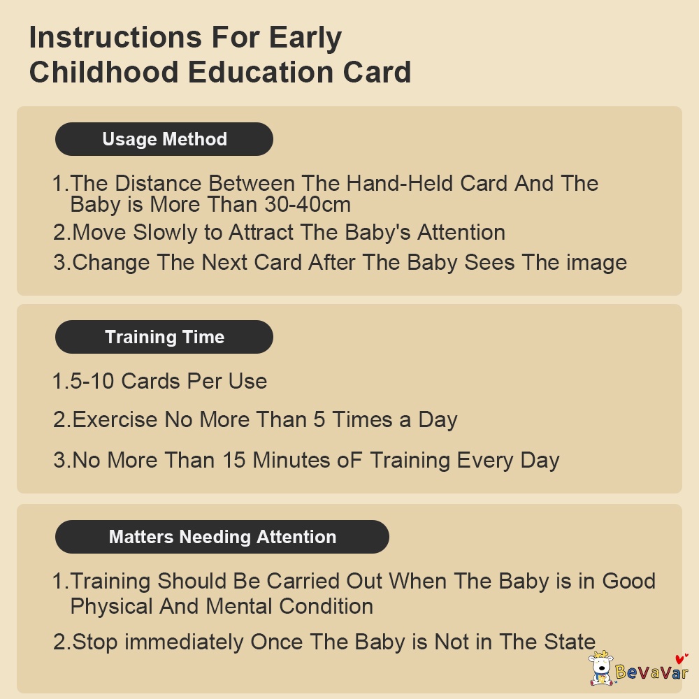 BEVAVAR Mainan Edukasi Flash Card Bayi/ Visual Cards / Kartu Pintar Stimulasi Bayi