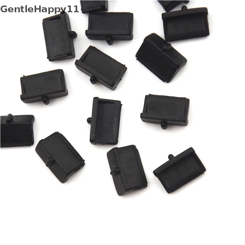 Gentlehappy 20pcs Topi Cover Plug Port USB Bahan Plastik Lembut Pelindung Anti Debu Untuk id Ujung Wanita