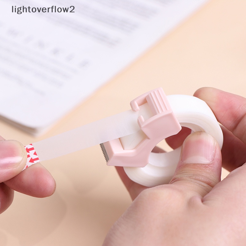 [lightoverflow2] Tape Perekat Dengan Cutg Tool Writable Invisible Correction Tape Stationery [ID]