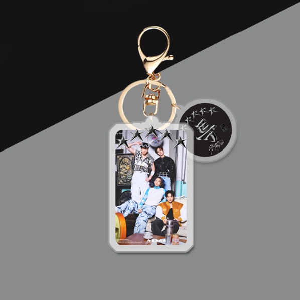 1pc STRAY KIDS COMEBACK 5-STAR Acrylic Key Chain Straykids Gantungan Kunci Gantung Atas