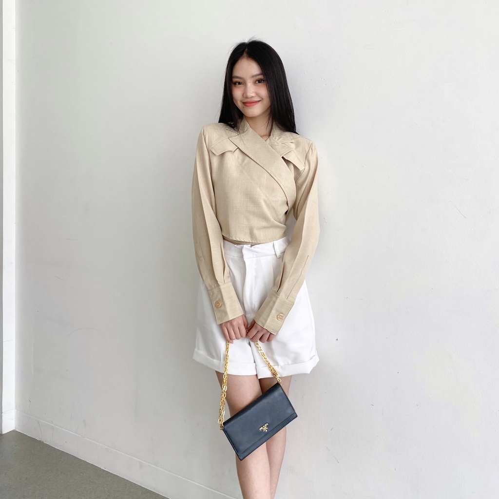 Beige Studio - Ivy Crop Blazer / Blazer Crop Wanita