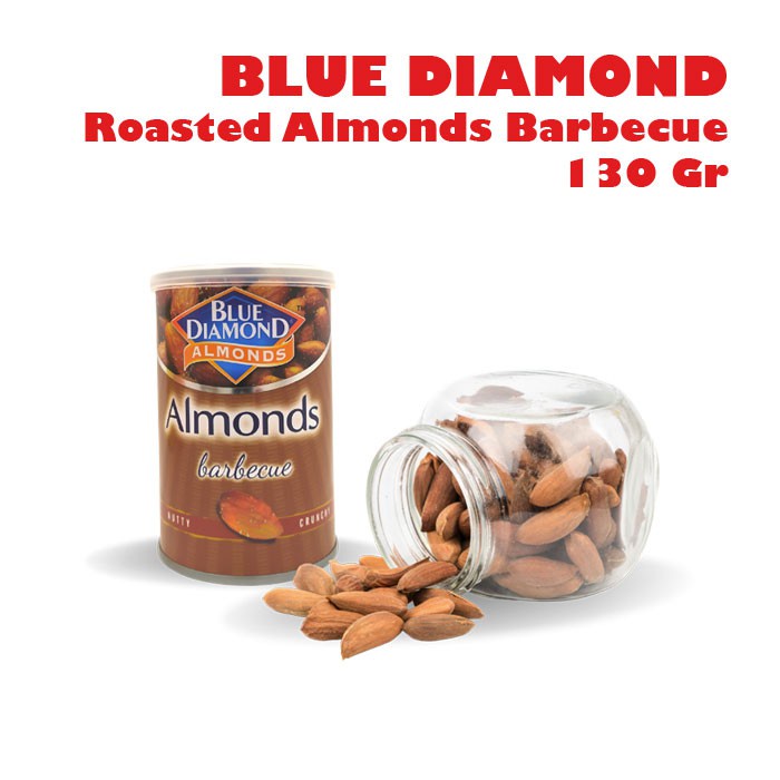 BLUE DIAMOND Roasted Almonds Barbecue 130 Gr / Kacang Almond Panggang Rasa Barbecue 130gr