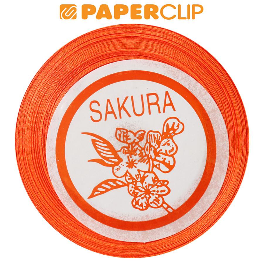 

PITA KADO 1/4 INCH SATIN 55 FLUORESCENT ORANGE