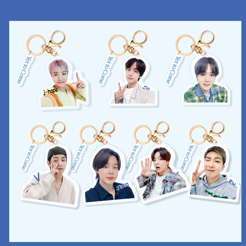 1pc BT-S Gantungan Kunci Akrilik Yet To Come Proof Key Ring Gantung Bangtan Boys