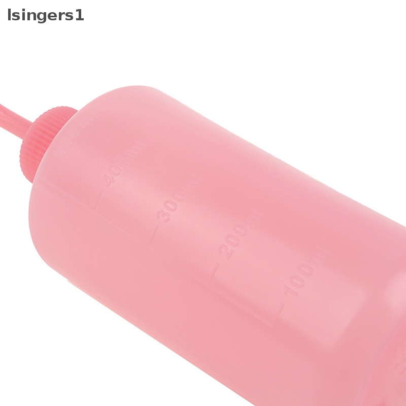 [lsingers1] 1pc 500ml Curved Pot Wash Bersih Sabun Plastik Lab Wash Squeeze Diffuser Botol Butik