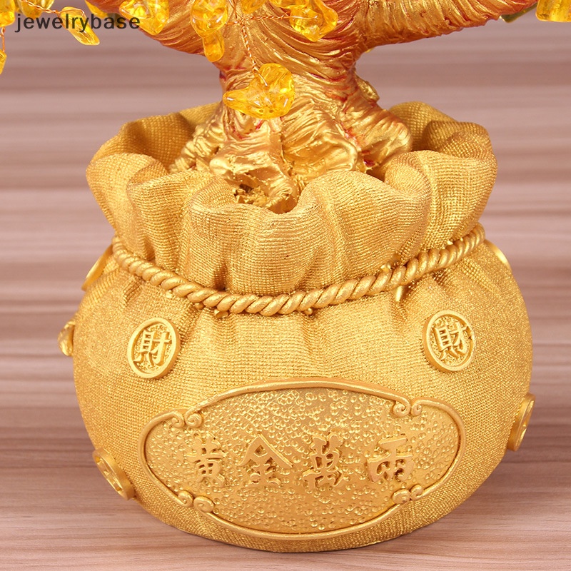 [jewelrybase] Pohon Uang Kristal Alami Pohon Keberuntungan Feng Shui Money Tree Home Decor Boutique