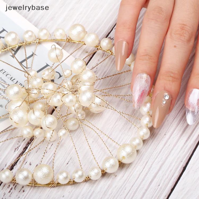 [jewelrybase] 1x Manicure Pearl Nail Art Dekorasi Papan Properti Foto Display Tray Aksesoris Butik