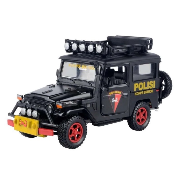 Motormax - Toyota FJ40 Land Cruiser Polisi Korps Brimob - Skala 1:24