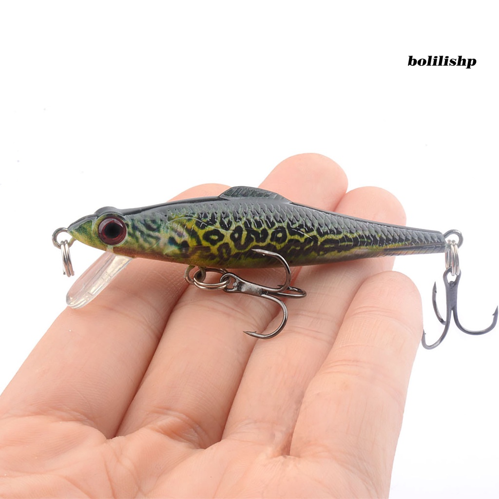 Bo-6.9cm/5g Umpan Keras Simulasi 3D Fisheye Kait Tajam Bentuk Realistis Crankbait Warna Cerah Memancing Ringan Anti-escape Portabel Jerkbait Untuk Memancing Di Luar Ruangan