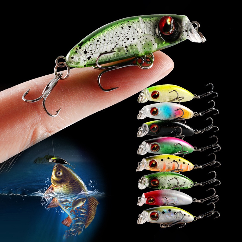 Bo-3.1g/3.5cm Umpan Pancing Built-in Sequin Simulasi Angling One-piece Modelling Bionic Micro Artificial Lure Memancing Aksesoris