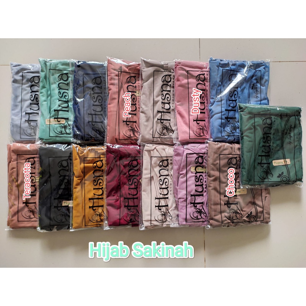 Jilbab Instan Husna Non Pad Bergo Sakinah Jersey Zara Premium