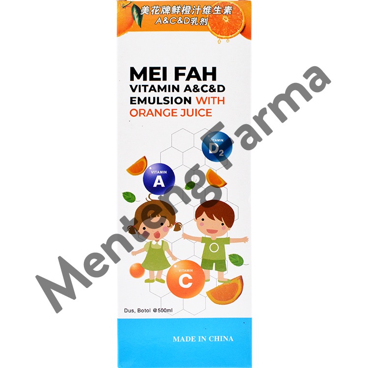 Mei Fah Vitamin A, C, dan D Emulsion with Orange Juice - Suplemen Pertumbuhan Anak