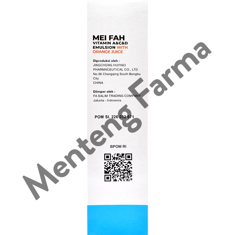 Mei Fah Vitamin A, C, dan D Emulsion with Orange Juice - Suplemen Pertumbuhan Anak