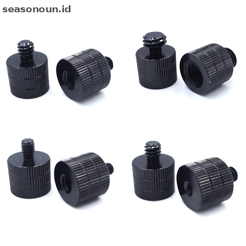 Sekrup Konversi Seasonoun 1per4 Ke M4 M5 M6 M8 M10 Adapter Converter Screw Screw Ulir3Per8 &quot;Pria Ke Betina Standar Adapter Dudukan1Per4 Sekrup Untuk Tripod Proyektor.