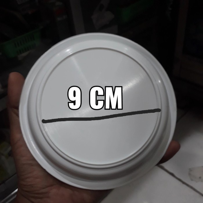 alas pot 12 cm putih