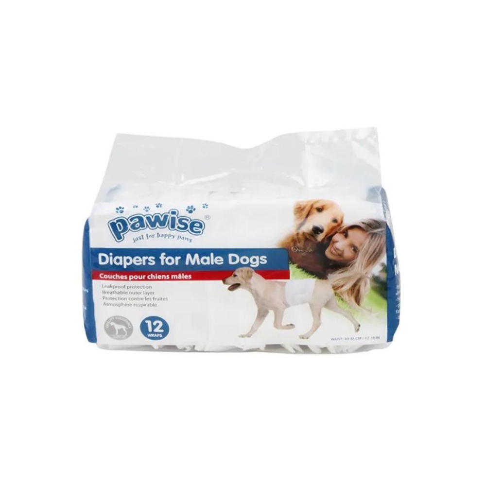 Pawise Ukuran S Set 12 Pcs Popok Anjing Jantan