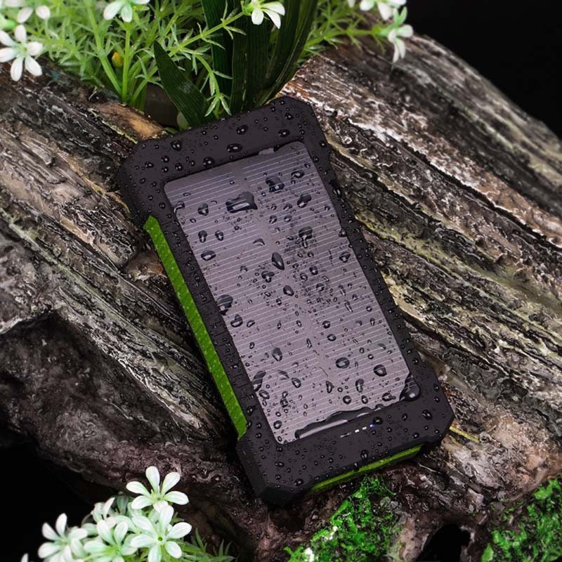 Powerbank Solar 50000 mAh Tenaga Surya Dual USB Portabel Berkapasitas Besar Flashlight Daya Ponsel