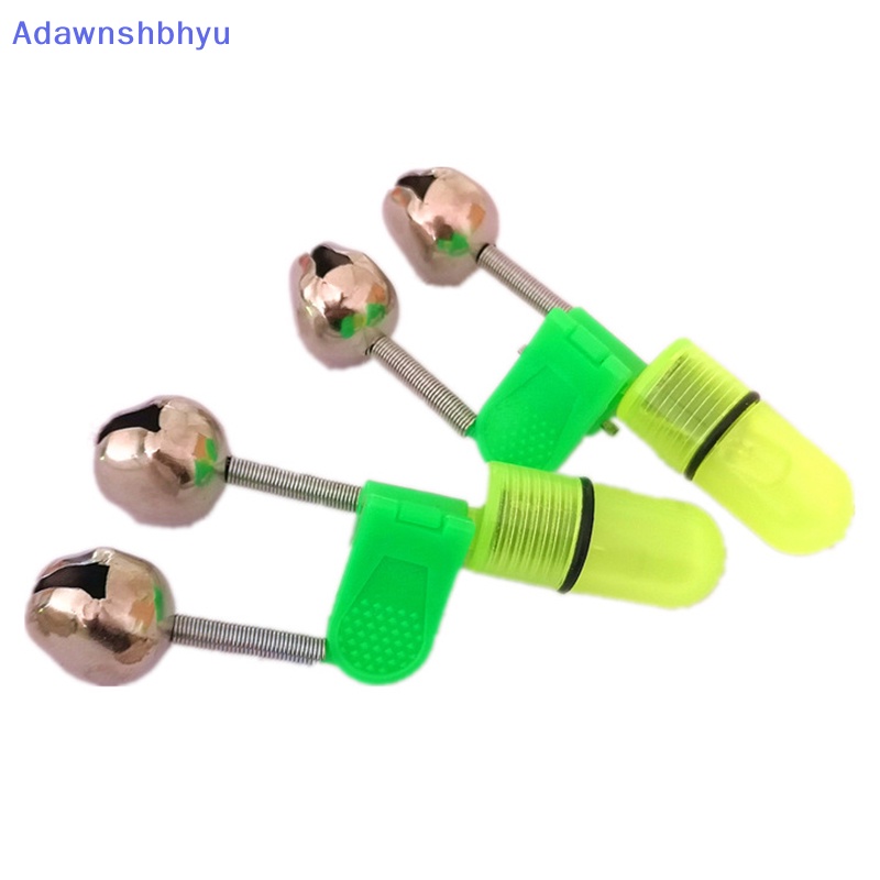 Adhyu 5pcs LED Malam Pancing Umpan Gigit Lampu Alarm Dengan Lonceng Kembar Cincin Memancing Bite Alarm Indikator Aksesoris Memancing Ikan Gurame ID