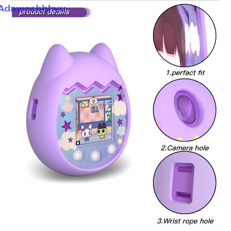 Adhyu Penutup Silikon Untuk Tamagotchi Pix Electronic Pet Machine Case Virtual Electronic Digital Pets Pelindung Mesin Tahan Air Case ID