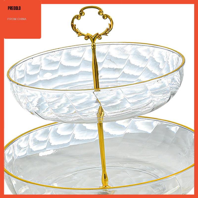 [Predolo] Cupcake Stand Tempat Kue Kering 2tingkat Bisa Dilepas Untuk Dekorasi Cafe Restoran