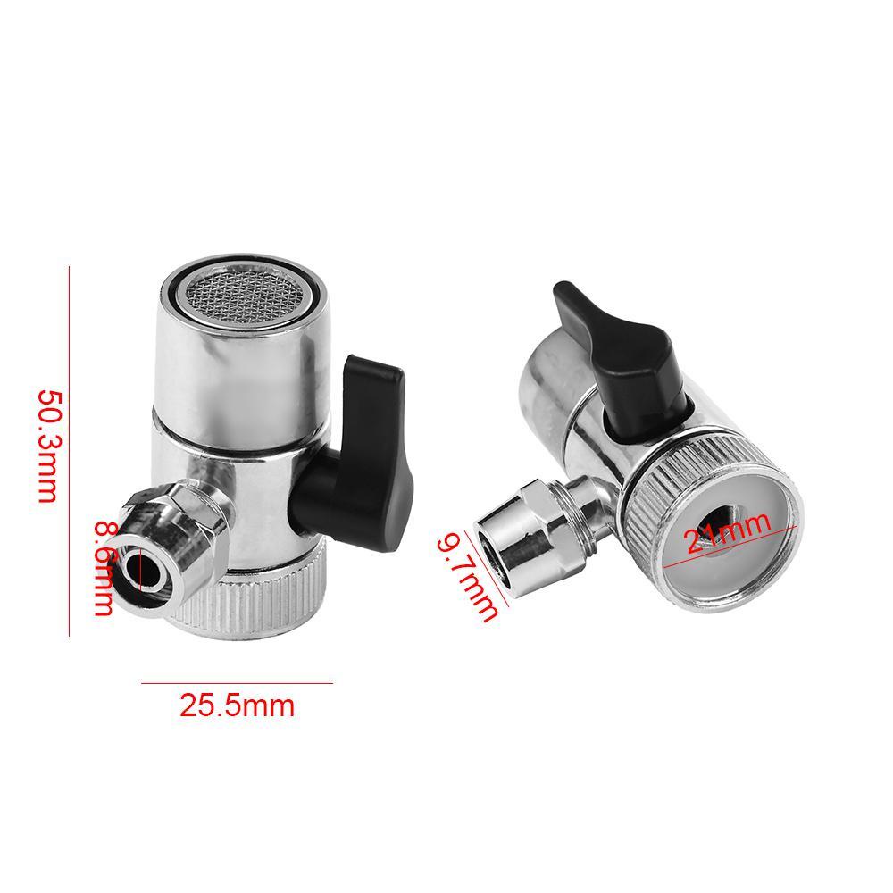 QUINTON Konektor Tabung 9.5mm Pipa 3/8&quot; Alloy Faucet Fitting Adapter