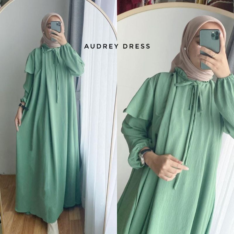 𝐏𝐆𝐌𝐓 • AUDREY DRESS CRINKLE AIRFLOW GAMIS WANITA