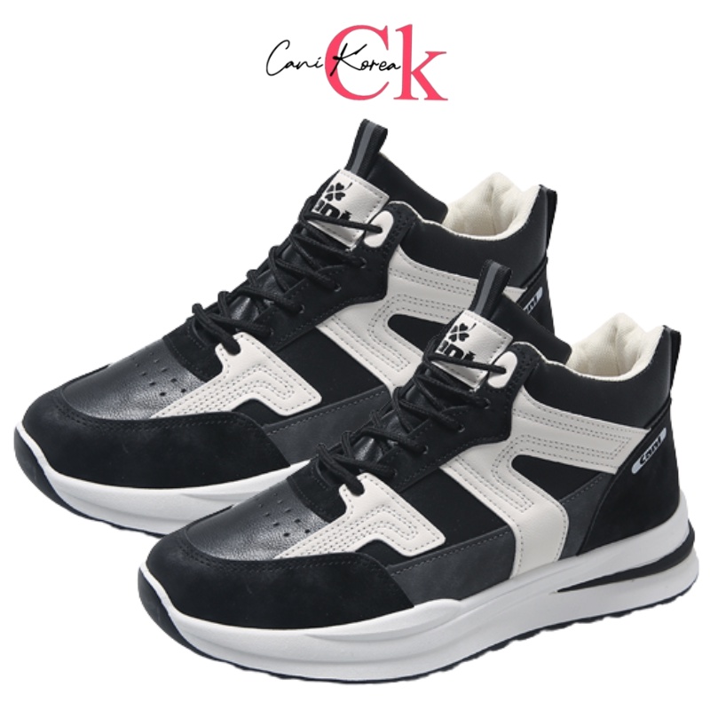 CaniKorea &quot;Free Box&quot; (Size 39-44) Oscar Sepatu Pria Sneakers Ankle High Kasual Trendy Import 8119