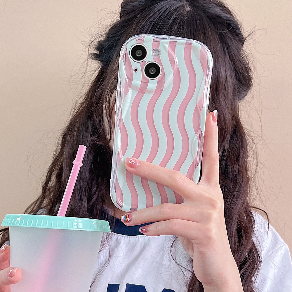 Casing IPhone Kompatibel Untuk IPhone 14 Pro Max Abstrak Garis Garis Iphone13 /13 Pro Ip12 /12 Pro Max IPhone 11x XS XR 7 8 Plus Klasik Lembut TPU Back Phone Cover