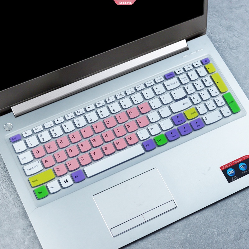 Cover Keyboard Silikon Untuk Lenovo 310-15 V110-15IKB V310-15ISK 15.6 inch Touch ID Gradient Colorful Keyboard Film [ZXL]