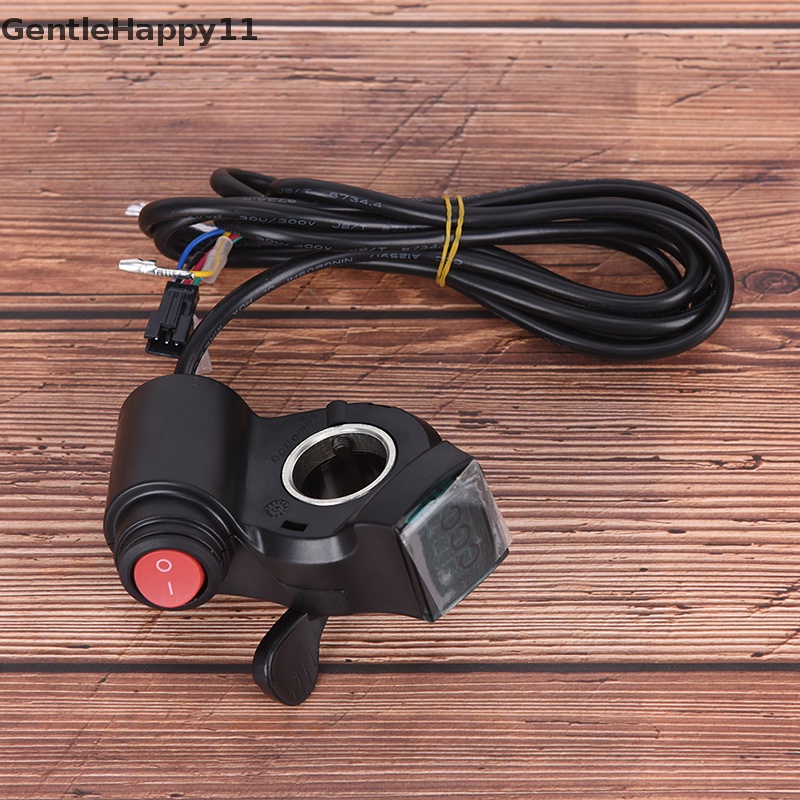 Gentlehappy Finger Thumb Throttle Skuter Elektrik Dengan Power Switch LED Display Switch Grip id