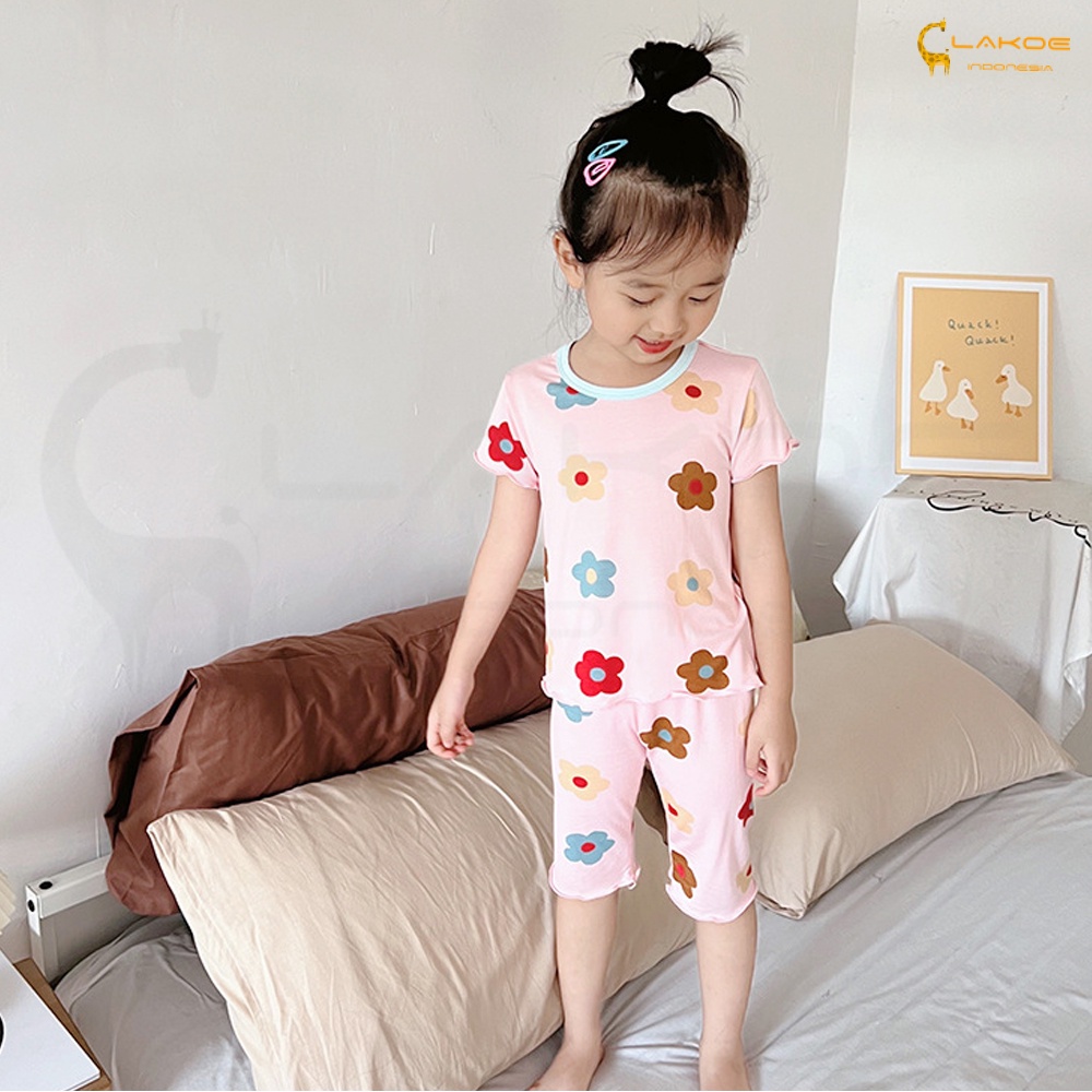 Lakoe 1-5 Tahun Piyama Setelan Anak Lengan Pendek/Baju Tidur Anak motif lucu