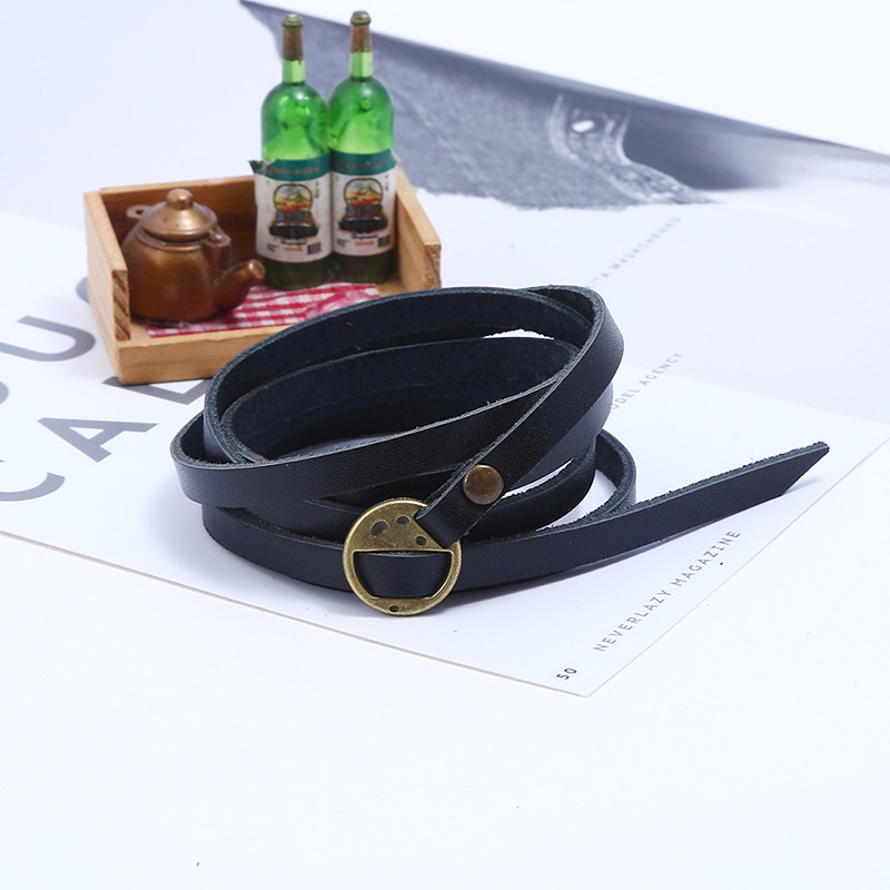 [FRA] Gelang Kulit Sapi retro Sederhana multi-circle Pria leather bracelet