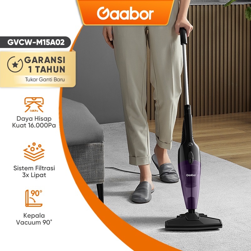 Gaabor Vacuum Cleaner Kapasitas Multifunction 2-in-1Mini Handheld Light  Clean Dual Use Vacuum Strong Suction  Easy Cleaning Penyedot Debu / GVCW-M15A02