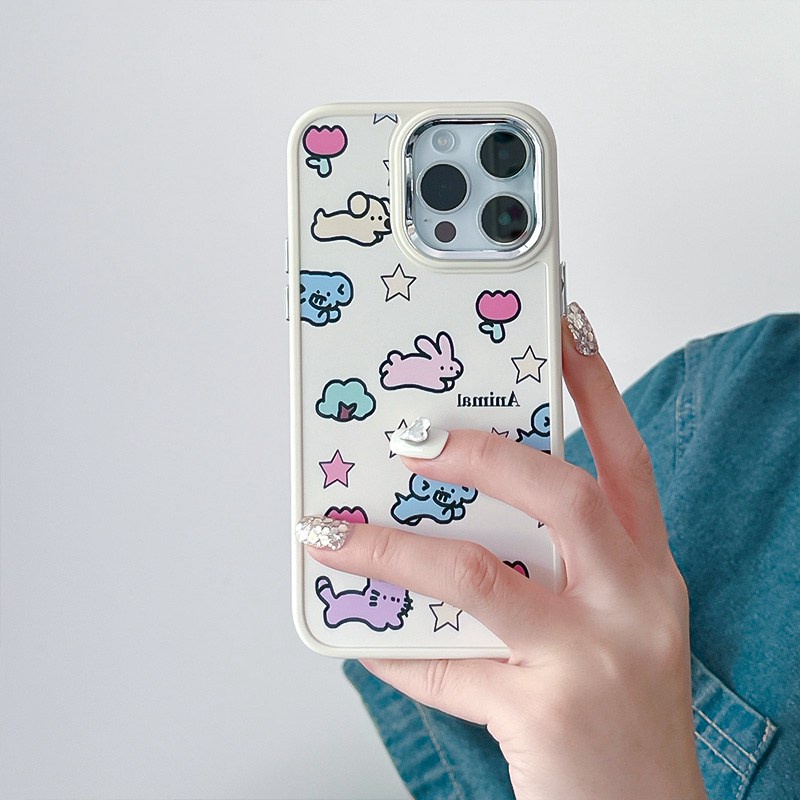 Lovely Animals Soft Silicon Case HP iP iPhone 12 13 14 Pro Max 11 Girl Woman FTD Casing Apple